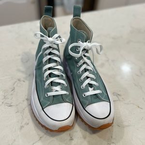 Converse Recycled Jade Run Star Hike Platform High Top Sneakers